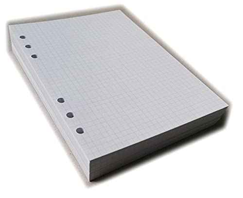 Recharges A5 à carreaux 6 trous en papier premium 120g pour carnet élégant