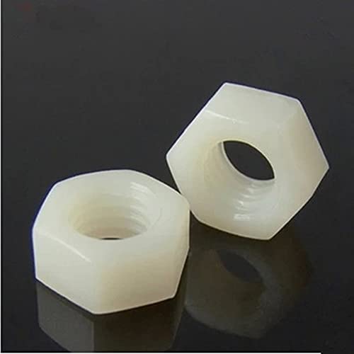 2000 teile/los Metrische DIN934 Nylon Sechskantmutter M3 Kunststoff Sechskantmutter Schraubenmutter