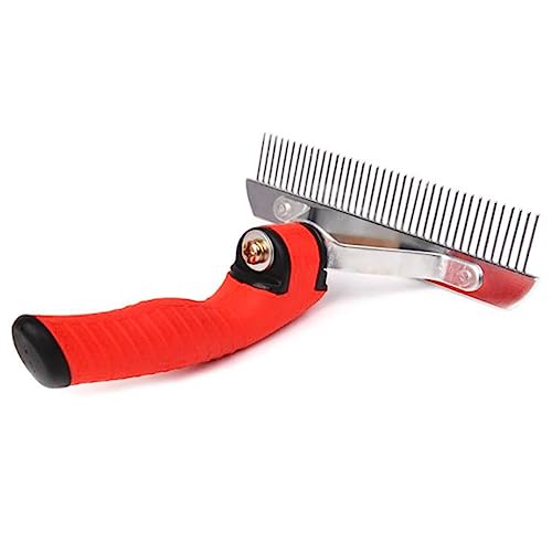 Sosoport Pet Accessories Cat Dematting Brush Pet Dematting Comb Rake Brush for Cats Rake Grooming T Tool Shedding Rake Pet Supplies Husky Rake Dog Rake Brush Combs Dandruff Removal Cat Comb