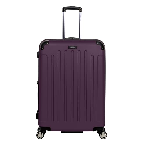 Image of Kenneth Cole Reaction Renegade collection, Midnight Plum, 28-Inch Checked, Renegade