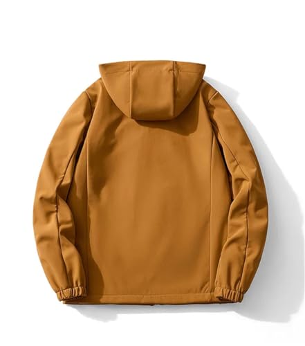 Veste polaire homme imperméable avec trenchcoat à capuche softshell