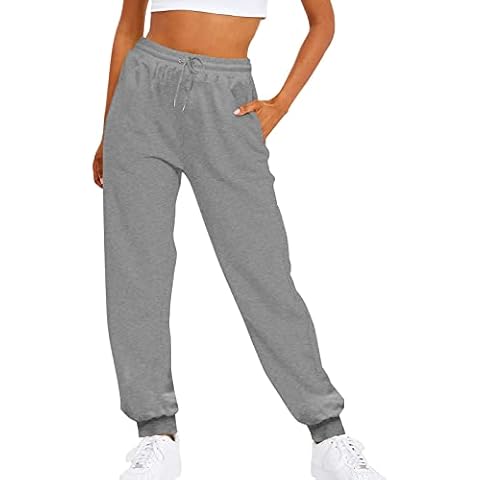 QHDDP Anime Hosen,Damen Hosen Jeans Trackpants Lange Hose Damen Winter Coole Hosen Für Teenager Mädchen Jumpsuits Für Damen (Grau,L) Cover