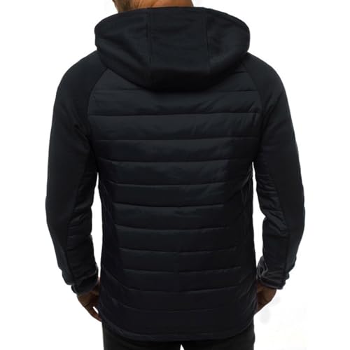 Mens Hoodies Zip Up Big and Tall Long Sleeve Sweatshirt with Pockets Fashion Fall Winter Oversized Hooded Jacket3