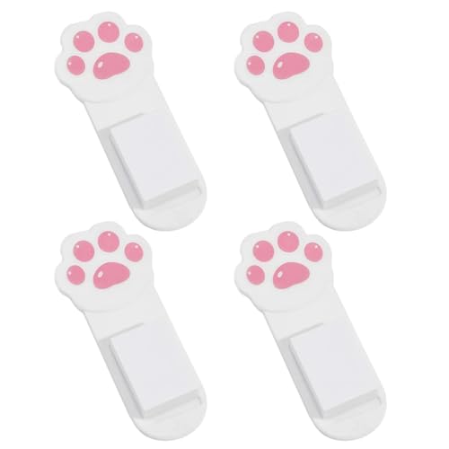 Confezione da 4 piedini igienici a forma di zampe di gatto, con retro adesivo, per casa, ufficio, hotel, viaggi, bagno, per anziani e disabili