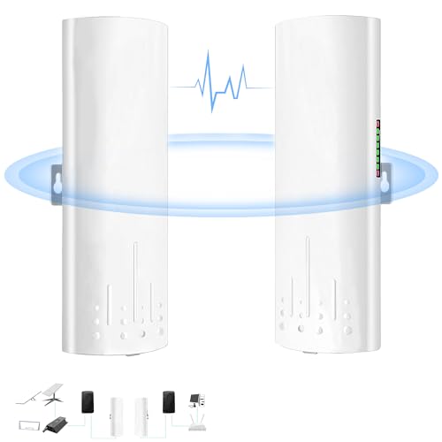 Point to Point Starlink Internet Outdoor Long Range Transmission for Gen 3 Router, Starlink WiFi Extender, 5.8GHz 3KM 100Mbps with 16dBi High Gain Antenna, 2 Pack