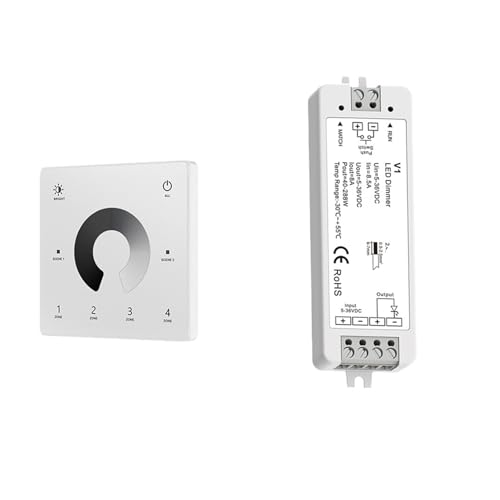 Variateur LED V1 kit gradation bande lumineuse 5V 12V 24V 36V 4 zones