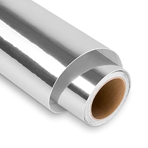 Vinyle permanent argenté Lya anti-décollement extérieur pour projets Cricut