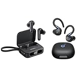 Soundcore P41i by Anker, Adaptive Noise Cancelling Earbuds with Sport X20 by Anker, True-Wireless Workout Earbuds, Rotatable and Extendable Ear Hooks, Noise Cancelling, Deep Bass, IP68 Waterproof