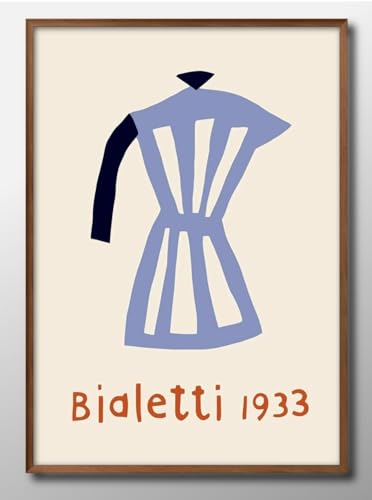 ビアレッティ モカ コーヒー カフェ A3 サイズ おしゃれ 絵画 インテリア 北欧 イラスト マット紙 艶消し アートパネル 額 フレーム デザイン 壁掛け 風景 抽象 油絵 水彩 グッズ 引越し ギフト 新築祝い ディスプレイ