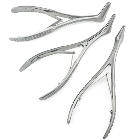 TRUBIOLOGY Killian Nasal Speculum, Set of 3, Small, Medium & Large, Self Retaining, 5.5"