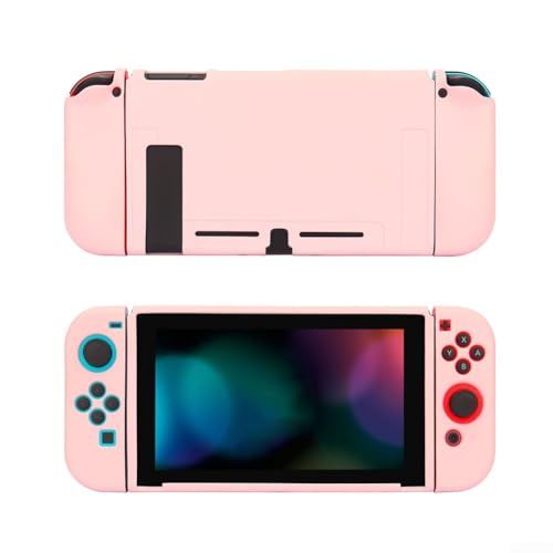 Elegante funda de TPU para Nintendo Switch NS con funda Joycon diseñada para mejorar la longevidad del dispositivo (amarillo)