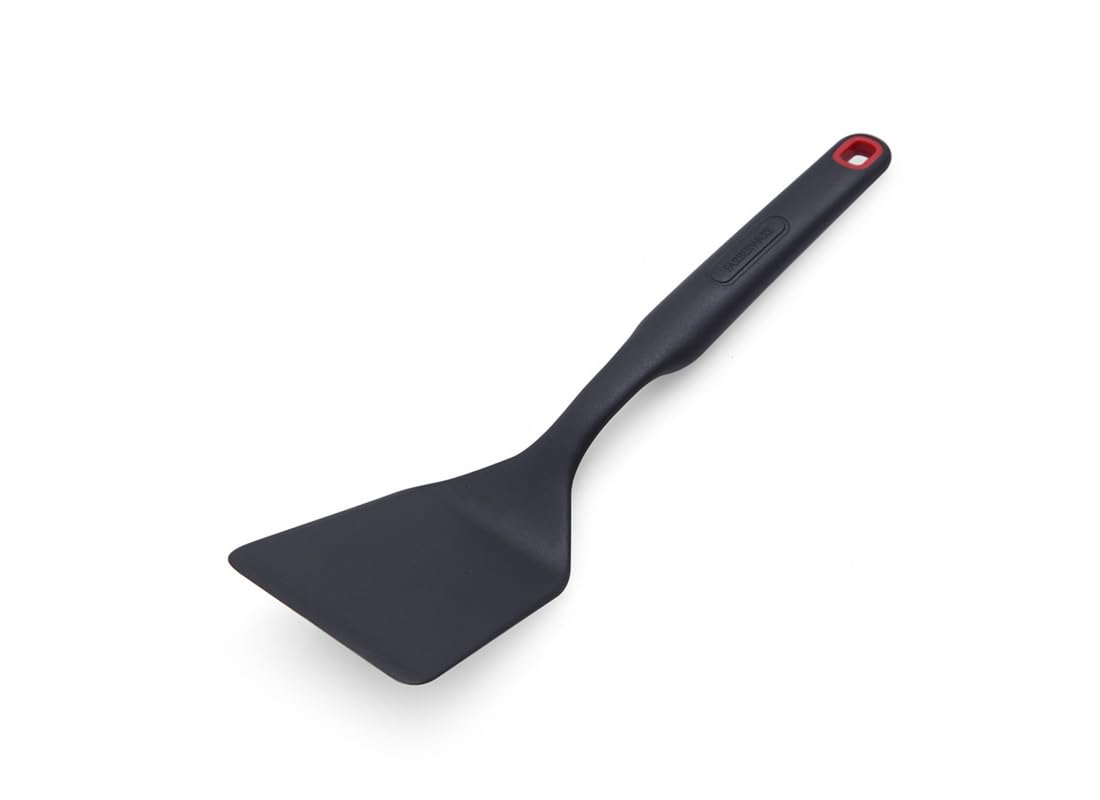 Spatule short turner Farberware en nylon noir de 8 pouces pour la cuisine du quotidien
