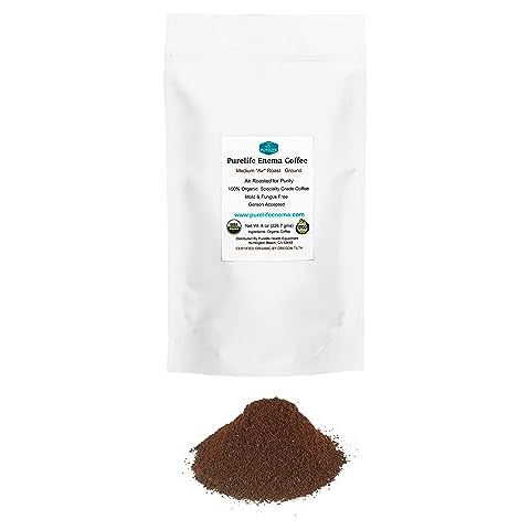 PureLife Enema Coffee- 1 Lb - Organic Gerson Specific - Ground - Mold & Fungus Free - Air Roasted Medium / Shipped Fresh- American Owned and Operated Since 2012 Cover