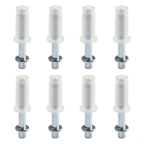 Kit de Herrajes para Puertas Plegables 8 Piezas para Clósets, Juego de Pivote Superior de Repuesto para Puertas de 1-3/8 Pulgadas de Grosor, Construcción en Acero y Nylon miniatura 1