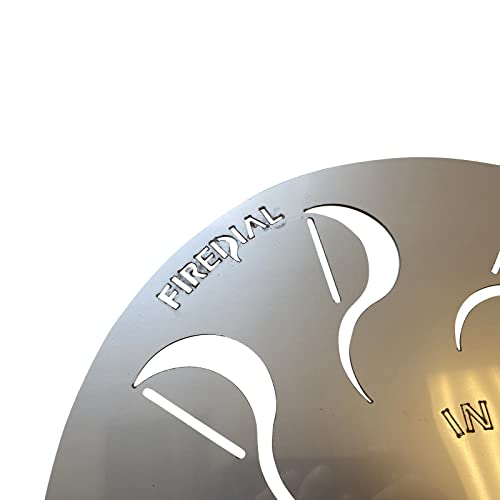 FireDial Baffle Plate Heat Management System for Charcoal BBQ and Barbecue Smokers, UDS, WSM, Kettle (For 18 in. WSM (Stainless))