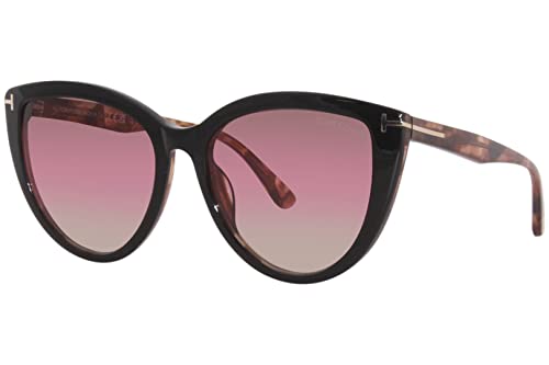 Sunglasses Tom Ford FT 0915 Isabella- 02 05F Shiny Black & Pink Havana/Gradien