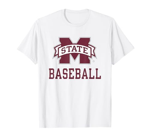 Mississippi State Bulldogs Baseball Icon White T-Shirt