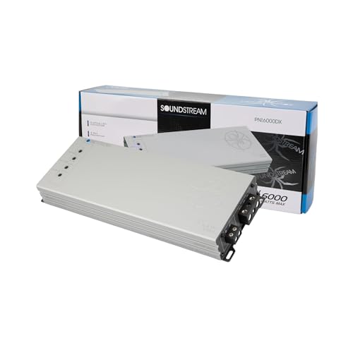 Image of SOUNDSTREAM Picasso Nano PN1.6000DX Monoblock Class D Car Stereo Amplifier - 1 Channel 6000W Compact Digital Amp with Wired Bass Control & High-Level Inputs for Subwoofers & Speakers (Renewed)