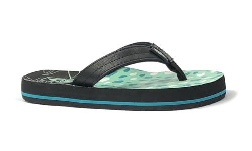 Image of REDVOLUTION Girls Classic Braided Accented Beach Sandals Casual Flip Flop Surfer Girl