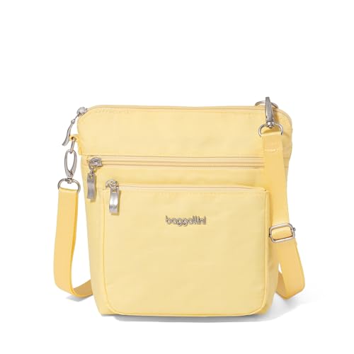 Image of Baggallini Modern Pocket Crossbody Bag for Women, 8.5 inchx8.5 inch Handbag Purse with RFID, Lightweight Water-Resistant