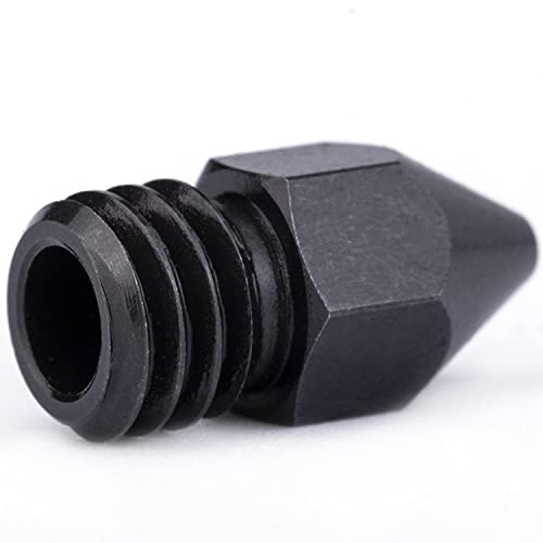 Lysee 3D Printer Parts & Accessories - high Temperature Hardened Steel Zortrax Nozzles for Zortrax M200 3D Printer PEI PEEK or Carbon Fiber Extruder - (Size: 1PC 0.4MM 1.75MM)