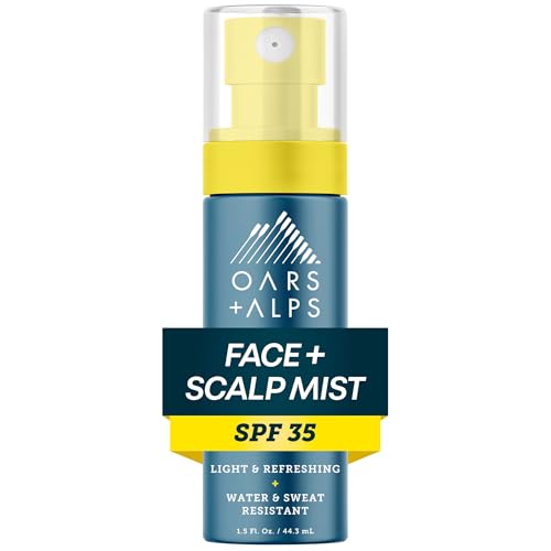 Oars + Alps Face & Scalp Sunscreen Spray Mist, SPF...
