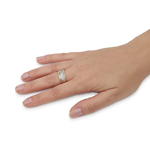 Spinning Ring 925 Sterling Silver 9k Gold "This Too Shall Pass" King Solomon Ring 0.31" Russian and Hebrew Engraving Jewelry Bible Blessings Art Holyland Israel Gifts Kabbalah Spiritual2