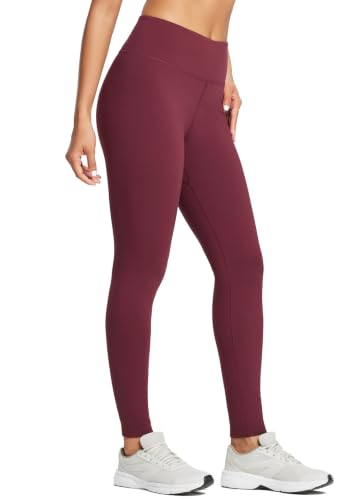 Image of baleaf Women's Fleece Lined Leggings Thermal Warm Winter Tights | 25 inch /27 inch, Water Resistant, Pockets, Running, Hiking, Yoga, Skiing, Travel, for Cold Weather, Leggings for Women