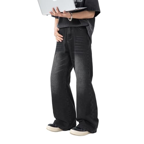Baggy Jeans Men Vintage Flare Y2k Jeans Men Loose Fit Wide Leg Streetwear for Hip Pop4