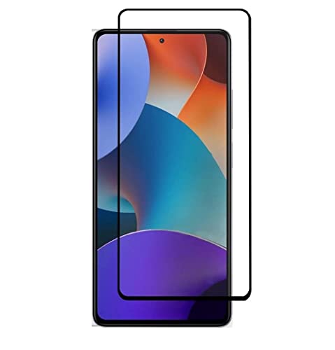 Image of ZARALA Tempered Glass Screen Protector Compatible for Xiaomi Redmi Note 12 Pro /Note 12 Pro Plus /Note 12 Discovery /Xiaomi Poco X5 Pro (Black) with Edge to Edge Coverage and Easy Installation kit