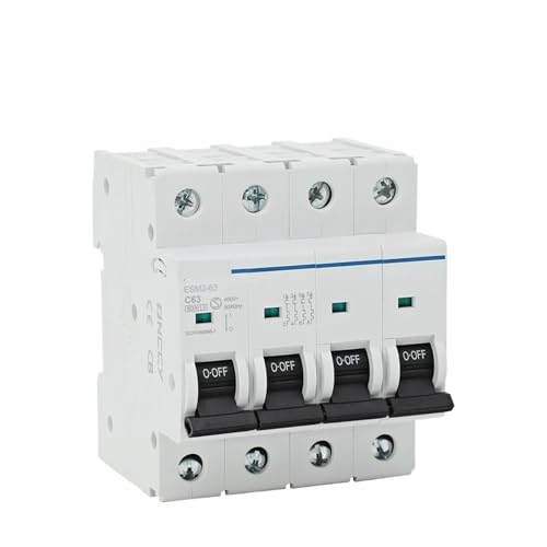 Disjoncteur AC 4P 20A courbe B de haute précision pour tableau triphasé 415V