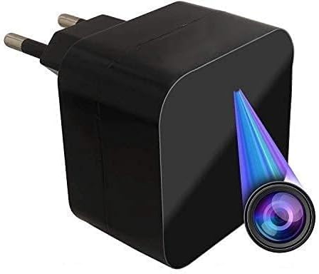 MAYUMI 1080P USB Charger Camera Series 1 WiFi – HD Live Streaming Video Camcorder with Motion Detection, Pet Nanny Cam, USB AC Wall Plug Adapter for Phone, Remote View; with Night Vision