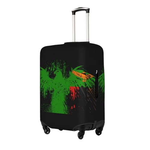 Travel Luggage Cover Zambia Zambian Flag Fashion Washable Baggage Suitcase Protector Fit For Luggage Small2