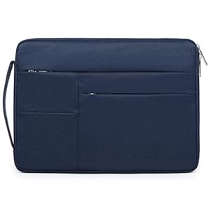 HYZUO 17-17,3 Inch Laptophoes Tas Hoes voor 17" 17,3" HP/Dell/Lenovo/ASUS/Acer/LG... Gaming Laptop, Draagbare Notebooktas voor Razer Blade 17/18, Marineblauw