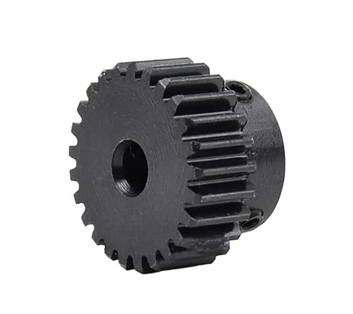 Bevel Gear Pinion Hardware Mechanical 1pcs 1 Module Spur Gear Motor Gear 1M 20T Steel Blackening Mechanical Transmission Gear Bore 4/5/6/6.35/7/8/10-12.7mm(10mm)