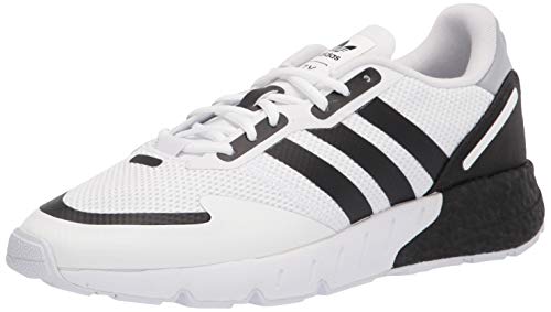 adidas Originals Tênis masculino Zx 1k Boost, Branco/Preto