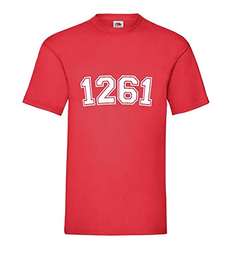 T-shirt homme rouge XXXL coupe ample confortable référence 1261