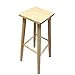 Artema - Taburete Alto de Barra, Bar y Cocina de Madera Cuadrado con Patas Redondo, banqueta Cuadrada de Barra, 70 x 28 x 28 cm