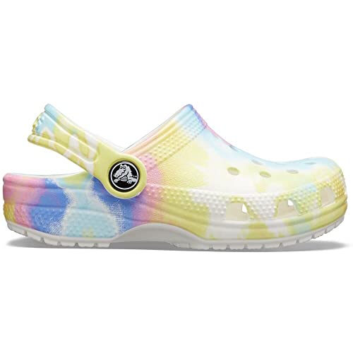 Image of Crocs Unisex Kids Classic Tie Dye Graphic Clog