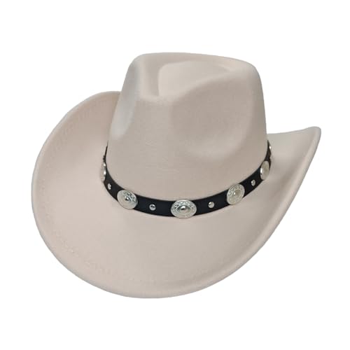 Chapeau de cowboy réglable avec bord façonnable adulte