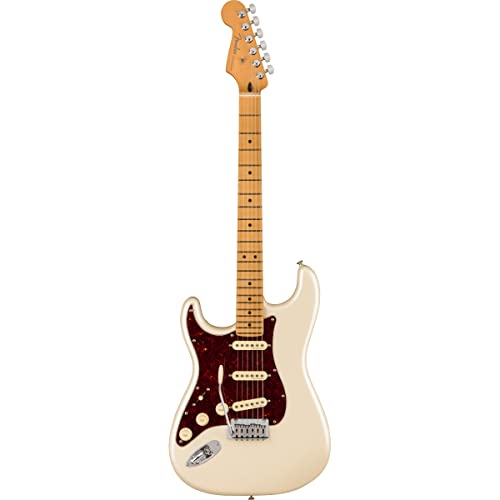 Fender Player Plus Stratocaster LH Olympic Pearl MN guitare électrique pour gaucher avec housse deluxe - Les Beatles, Paul McCartney, John Lennon, RIngo Starr, George Harrison Fender Player Plus Stratocaster LH Olympic Pearl MN guitare électrique pour gaucher avec housse deluxe – Image 3