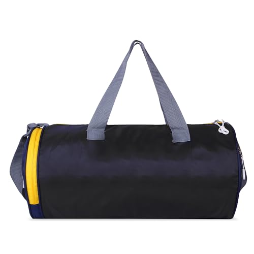 Image of Unisex Duffle Bag Gym Bag Workout Duffle Athletic Duffle Bag Gender-Neutral Gym Bag(Blue & Yellow)