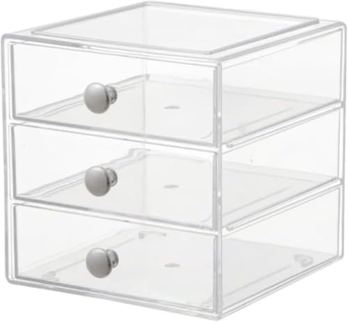 アクリル収納ケース ショップ商品展示 個人小物入れ 化粧収納ボックス メイク コスメ収納スタンド 透明 リップ 口紅 香水 アクセサリー 引き出し (A) (B)