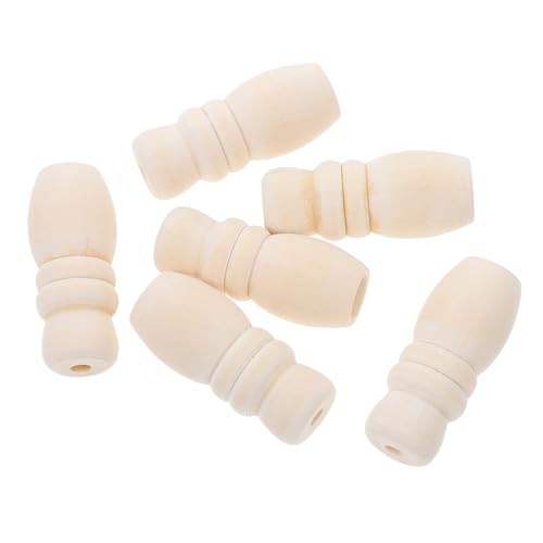 ERINGOGO 6 Pack Blind Pull Knobs Wooden Cord Tassels for Blinds Home Decor Pull Ends