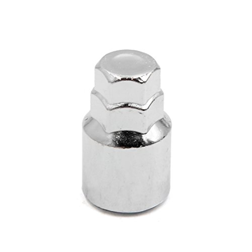 Image of uxcell 4 in 1 14mm x 1.5 Silver Tone Car Wheel Lock Lug Nuts Anti Theft Security Bolts