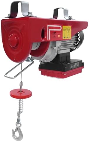 Bild 2 - Elektrische Seilwinde 250 kg - 12 m Hubhöhe, Seilzug Elektrisch Flaschenzug mit Schwenkarm & Funkfernbedienung 550W sicherer Elektrohebezug für Garage Baustellen & Lager (verzögerte Halterung)