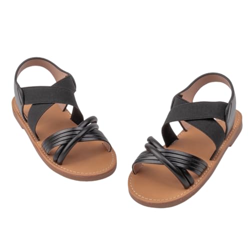 Image of Toddler Girls Sandals Little Girl Summer Flat Sandal Baby Open Toe Outdoor Beach Holiday Dress Shoes
