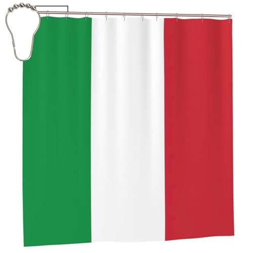 Rideau de douche italien 183x183 cm en polyester avec 12 œillets