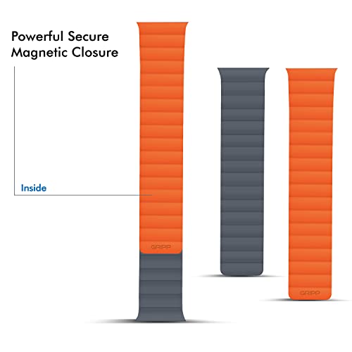 Image of GRIPP Reverser Premium Silicone Magnetic Watch Strap for 40mm /41mm /42mm, Watch Series 11 /10 /9 /8 /7 /6 /5 /4 /3 /2 /1, SE 3 /2 /1, Slim, Lightweight, Adjustable (Watch Not Included)