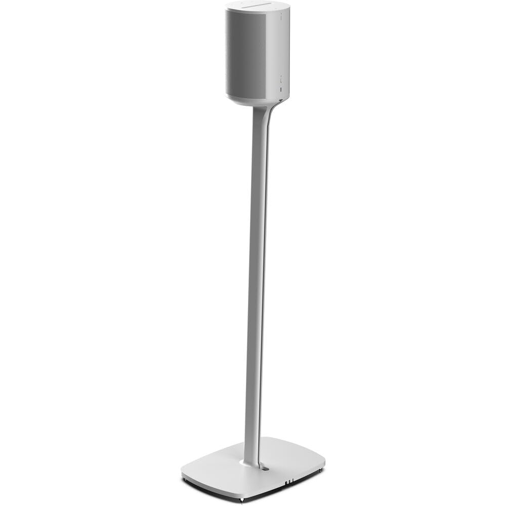Flexson Floor Stand for Sonos Era 100 Speaker (White, Single)